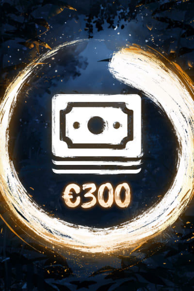 Mach eine Einzahlung von 300 €